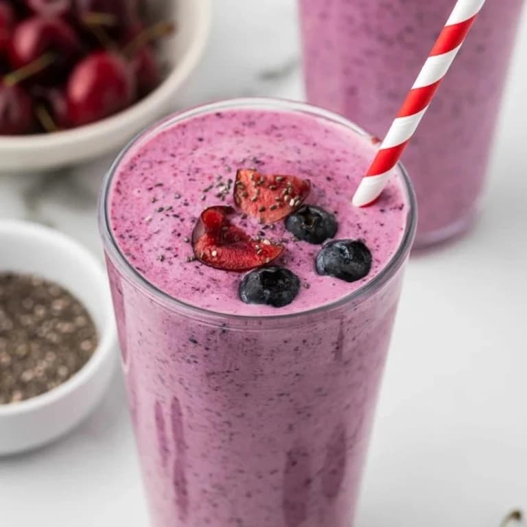 Batido de frutos rojos
